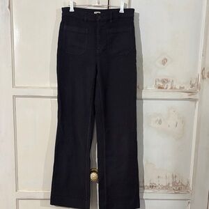 Faherty Midnight Black Flare Pants